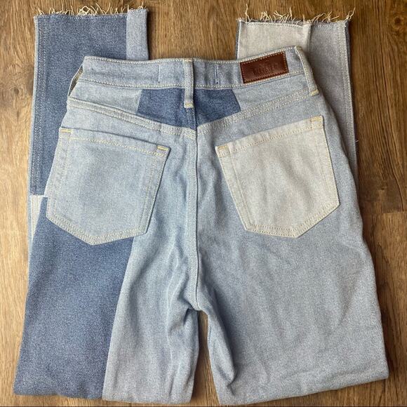 Hollister Ultra High Rise Mom Patchwork Jeans - Picture 3 of 4